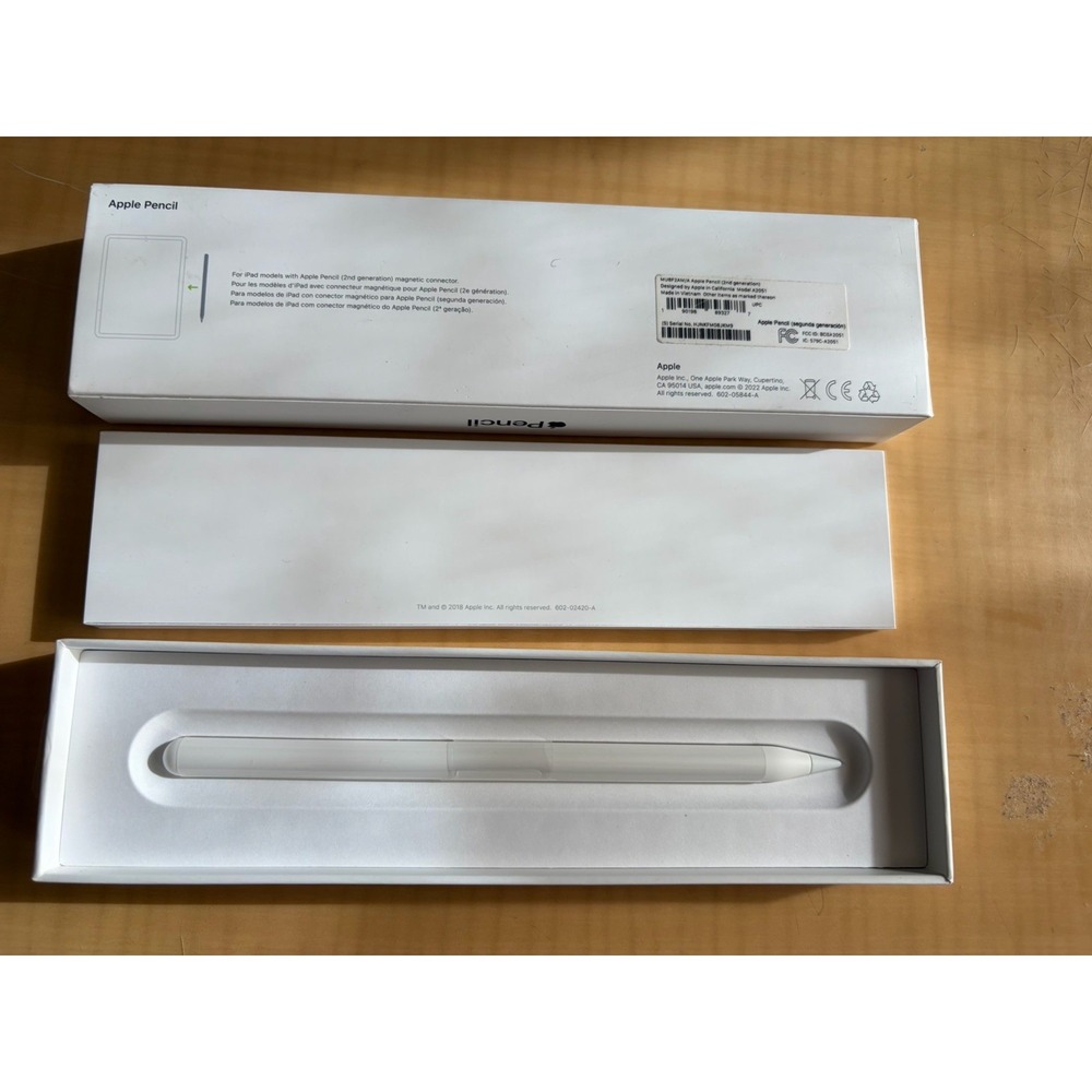 Apple Pencil 2nd Gen A2051 MU8F2AM/A White iPad Pro Air Mini Open Box New